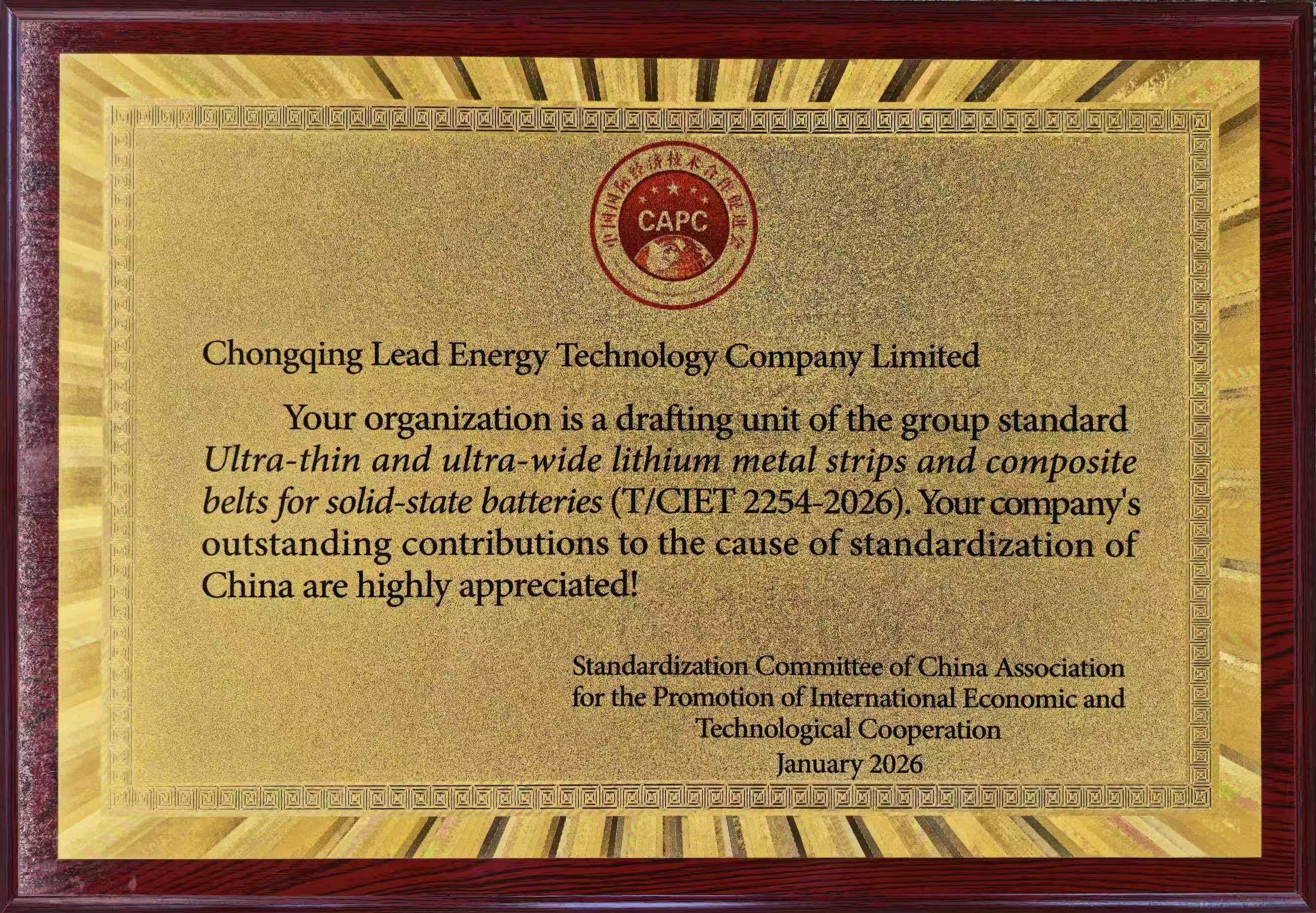 LEAD Sets New Industrial Standard for Ultra-Thin and Ultra-Wide Lithium Metal Strips and Composite Belts for Solid-State Batteries